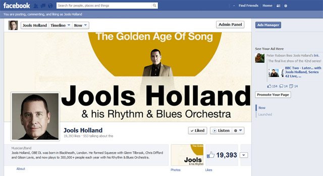 Jools Holland Facebook