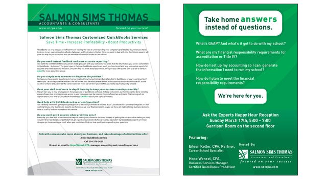 Salmon Sims Thomas Marketing Collateral